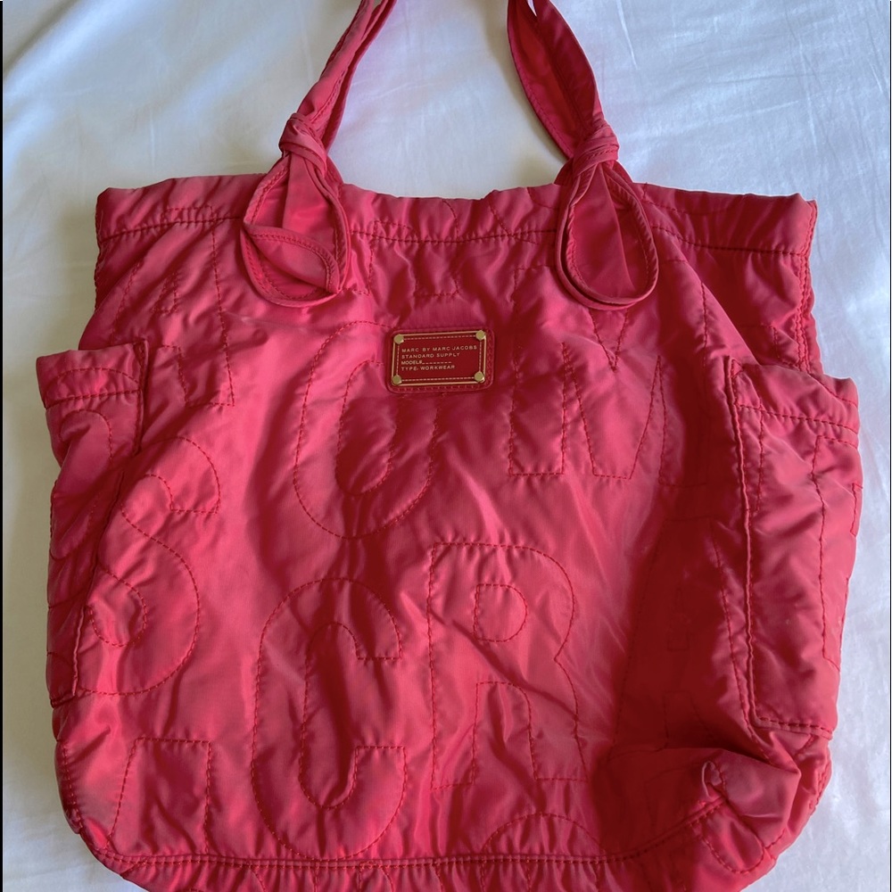 Redish Marc Jacobs nylon tote bag